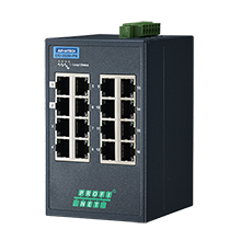 16-port Entry Level Managed Switch Supporting Profinet, Extreme Temp